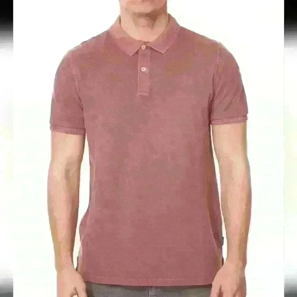 ONLY & SONS | Men's Brown Washed Onstravis Slim  SS Cotton Polo - Picture 5 of 6